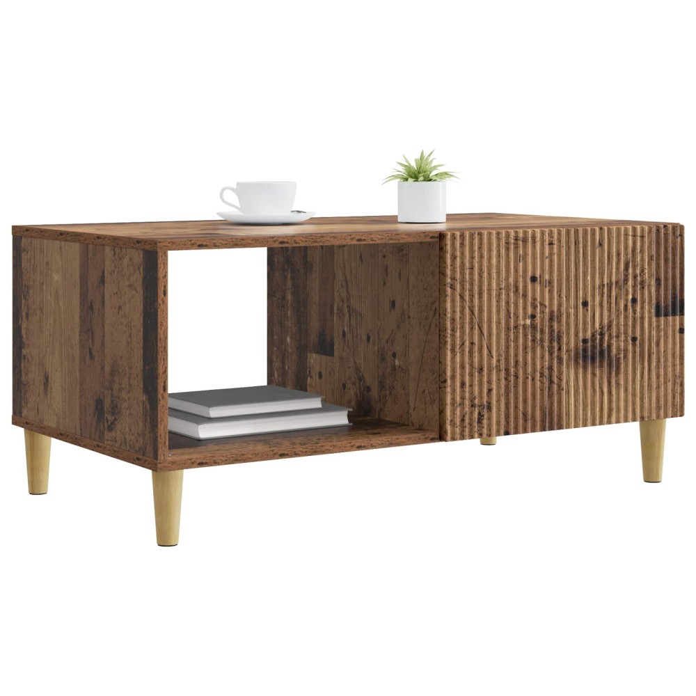 vidaXL Τραπεζάκι σαλονιού Παλαιωμένο ξύλο 90 x 50 x 40 cm
