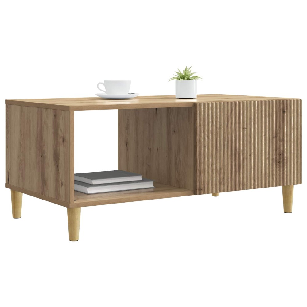 vidaXL Τραπεζάκι σαλονιού Artisan Δρυς 90 x 50 x 40 cm