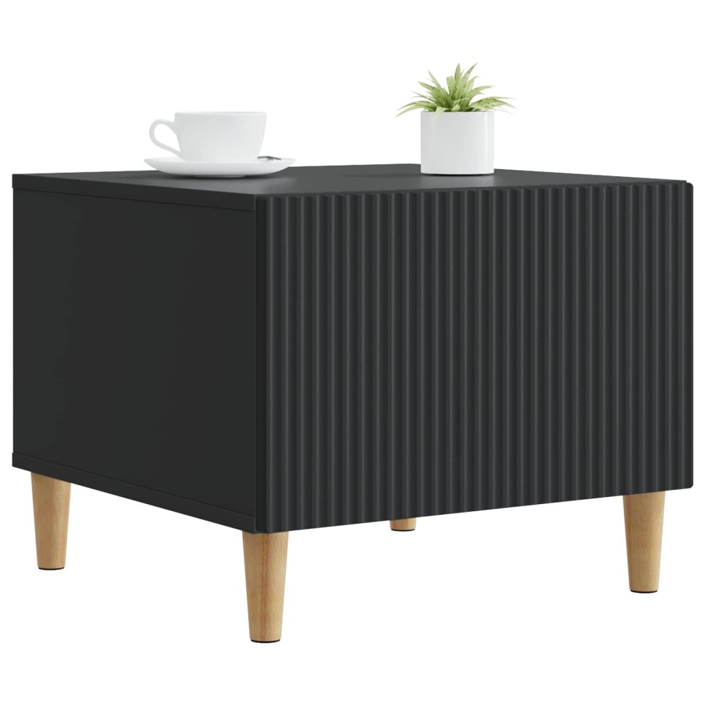 vidaXL Τραπεζάκι σαλονιού Μαύρο 49 x 50 x 40 εκ Επεξεργασμένο Ξύλο