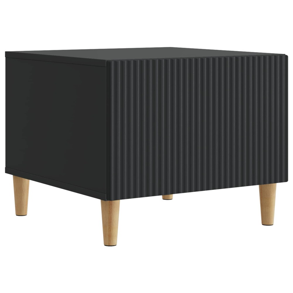 vidaXL Τραπεζάκι σαλονιού Μαύρο 49 x 50 x 40 εκ Επεξεργασμένο Ξύλο