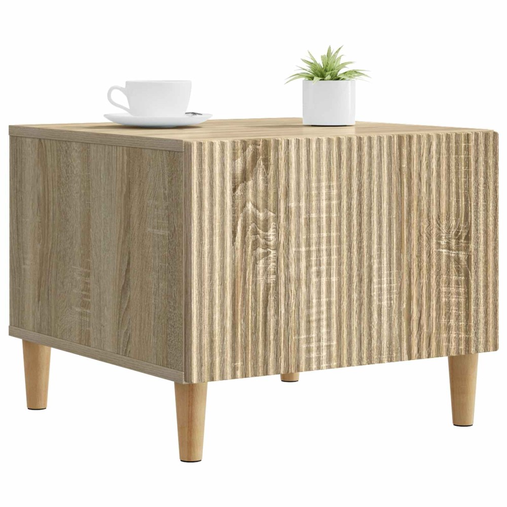 vidaXL Τραπεζάκι σαλονιού με συρτάρι Sonoma Δρυς 49 x 50 x 40 εκ