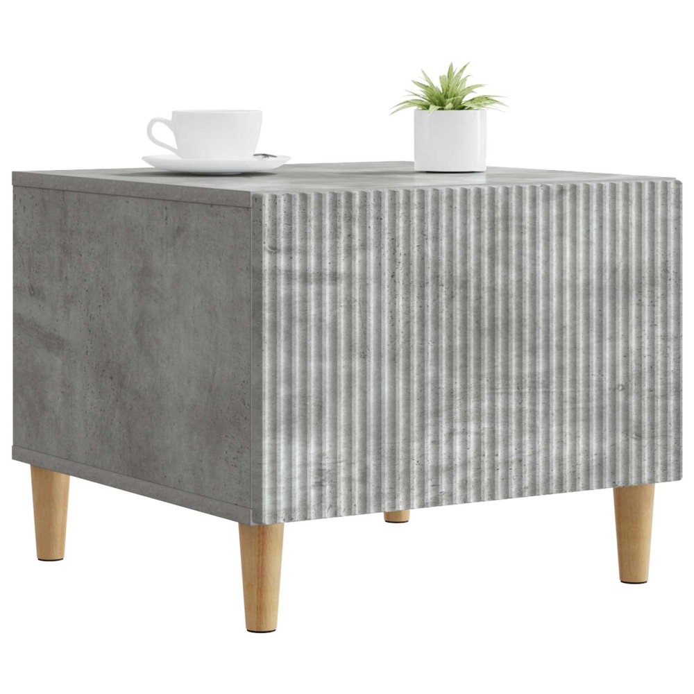 vidaXL Τραπεζάκι σαλονιού με συρτάρι Γκρι Σκυροδέματος 49 x 50 x 40 εκ