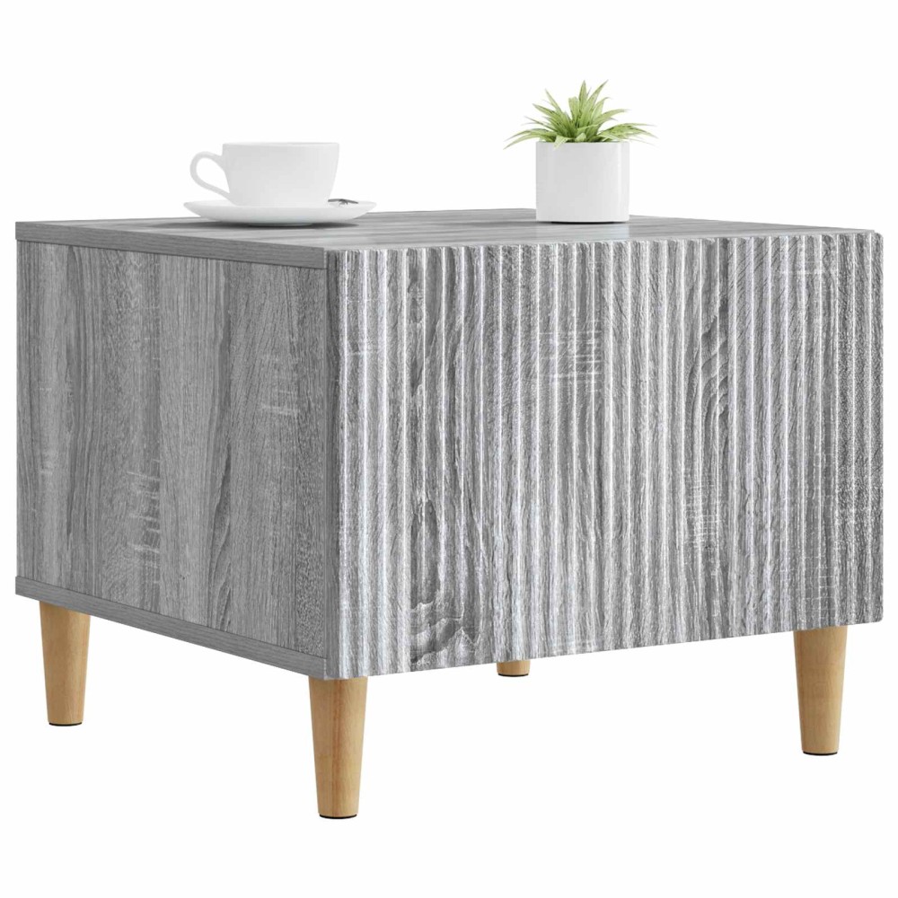 vidaXL Τραπεζάκι σαλονιού με συρτάρι Γκρι Sonoma 49 x 50 x 40 εκ