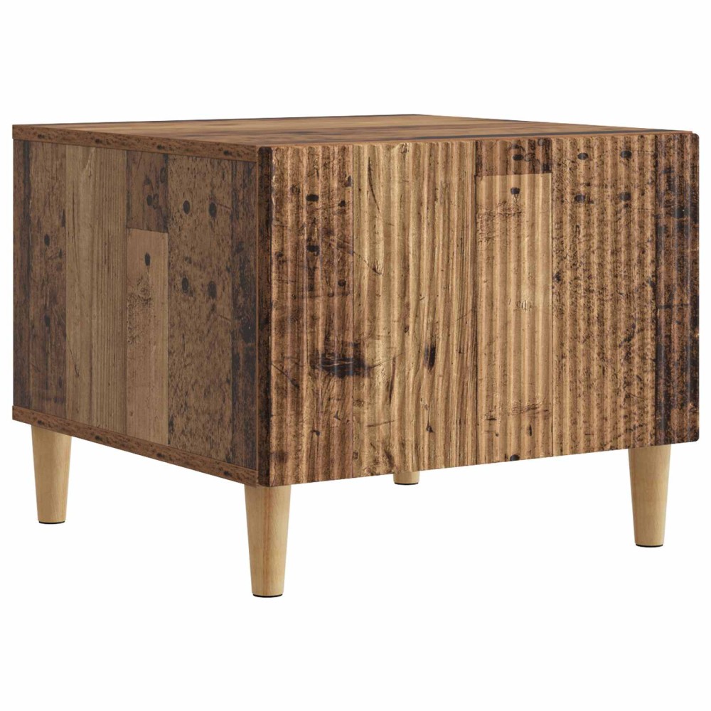 vidaXL Τραπεζάκι σαλονιού με συρτάρι Παλαιωμένο ξύλο 49 x 50 x 40 εκ