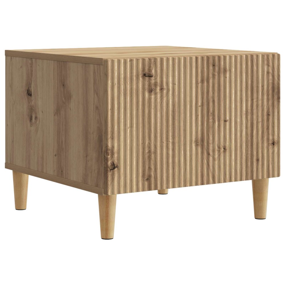 vidaXL Τραπεζάκι σαλονιού με συρτάρι Artisan Δρυς 49 x 50 x 40 εκ