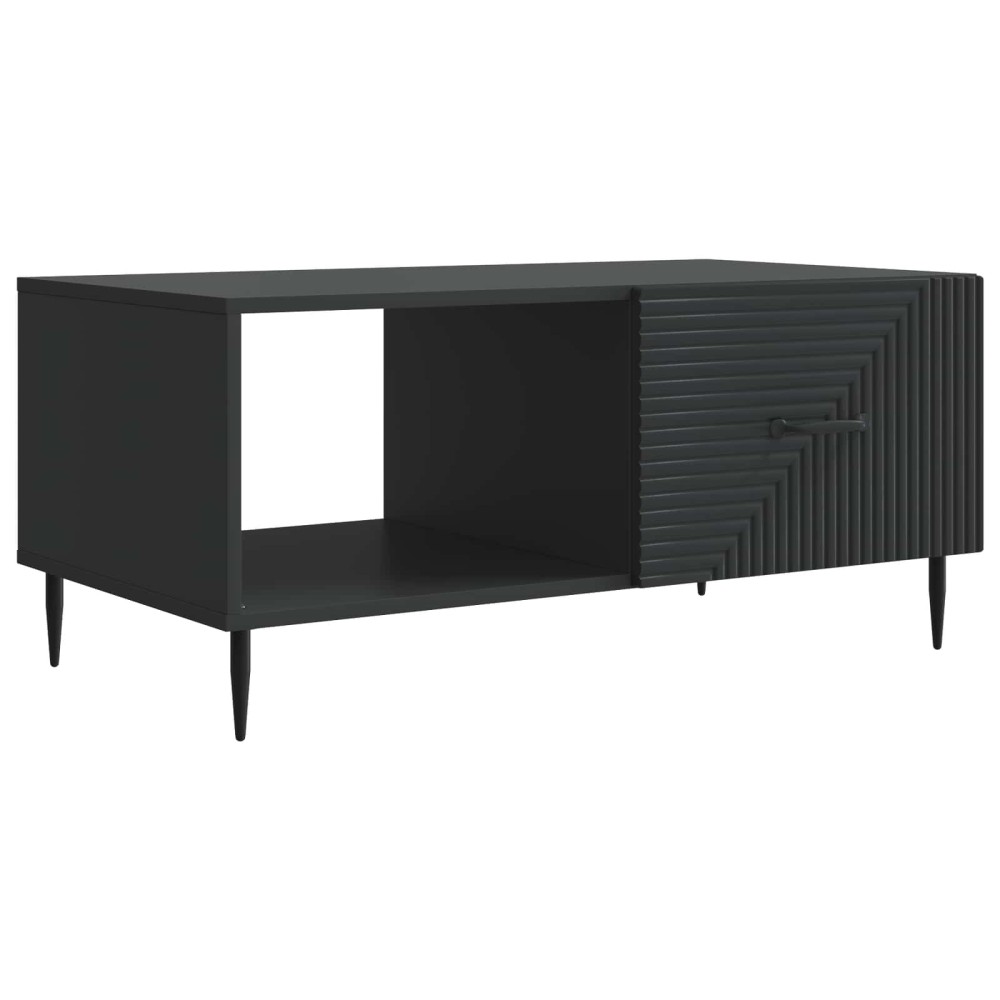vidaXL Τραπεζάκι σαλονιού Μαύρο 90 x 50 x 40 cm Επεξεργασμένο Ξύλο