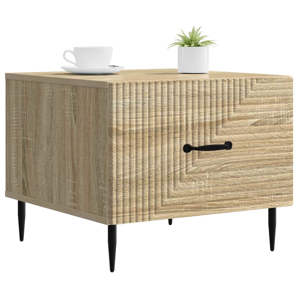 vidaXL Τραπεζάκι σαλονιού με συρτάρι Sonoma Δρυς 49 x 50 x 40 εκ