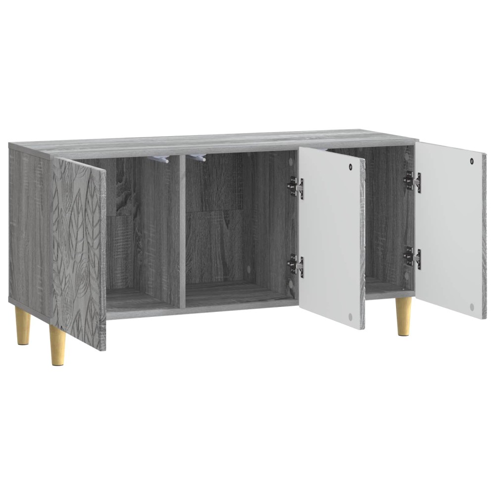 vidaXL Ντουλάπι TV 99 x 34,5 x 50 εκ. Γκρι Sonoma Επεξεργασμένο Ξύλο
