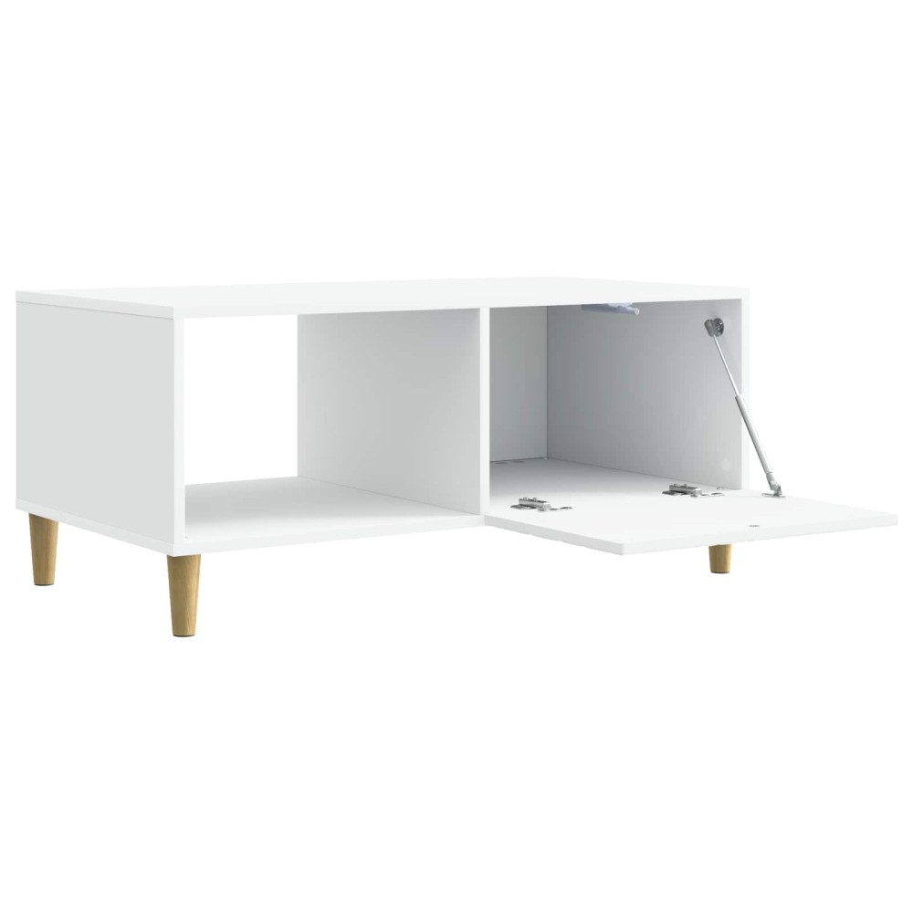 vidaXL Τραπεζάκι σαλονιού Λευκό 90 x 50 x 40 cm Επεξεργασμένο Ξύλο