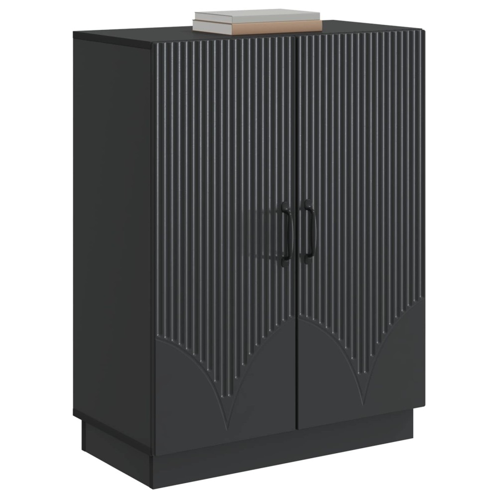 vidaXL Πλαϊνό γραφείο Μαύρο 66 x 34,5 x 87 εκ. Επεξεργασμένο Ξύλο