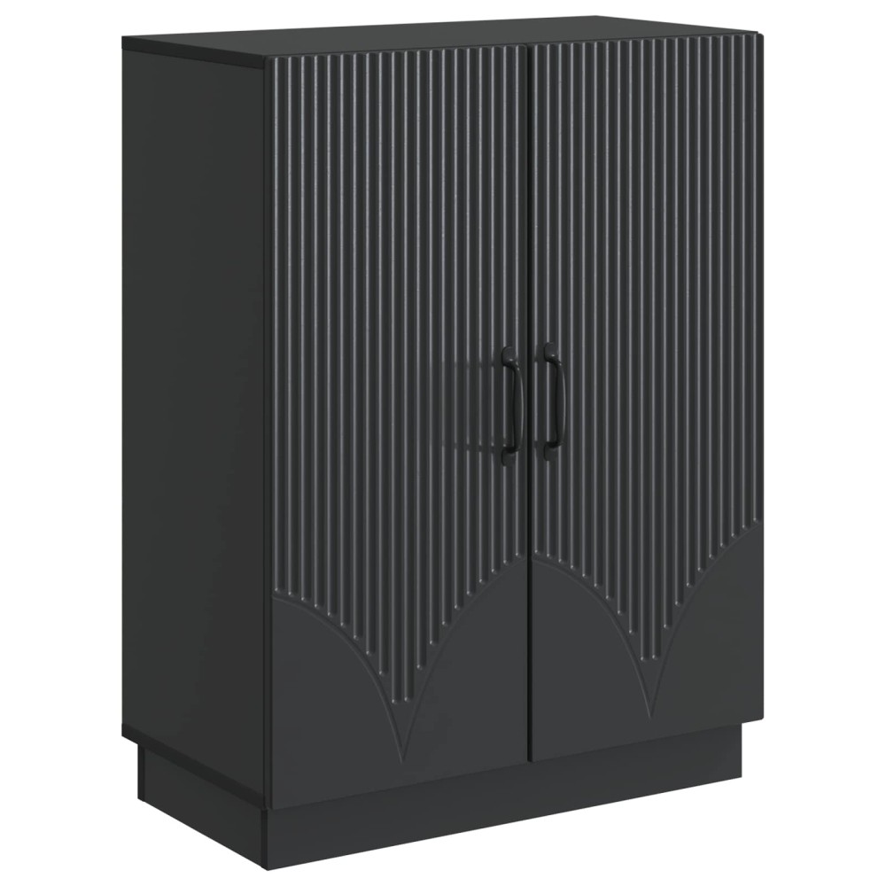 vidaXL Πλαϊνό γραφείο Μαύρο 66 x 34,5 x 87 εκ. Επεξεργασμένο Ξύλο