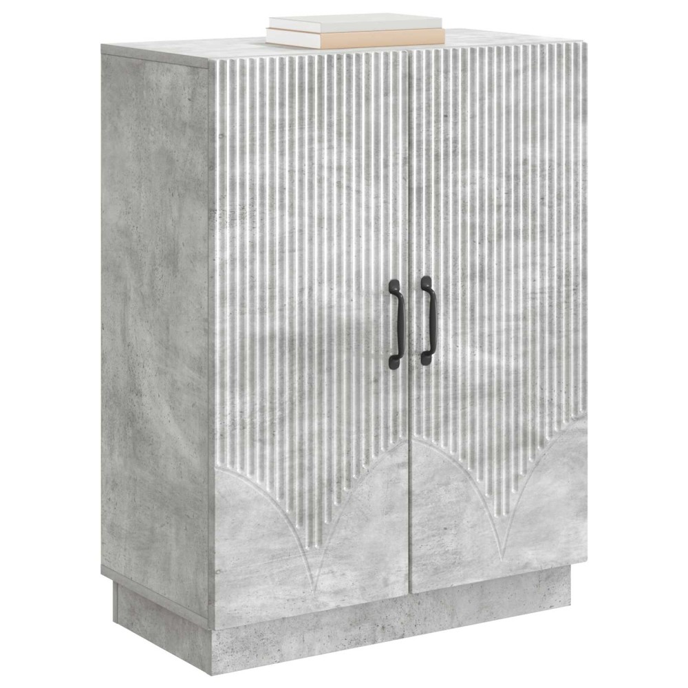 vidaXL Πλαϊνό γραφείο Γκρι Σκυροδέματος 66 x 34,5 x 87 εκ.