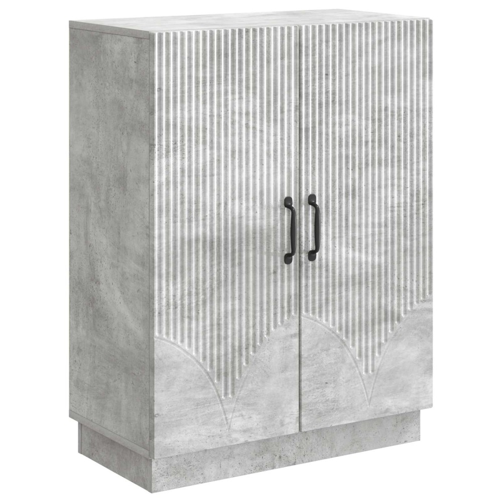 vidaXL Πλαϊνό γραφείο Γκρι Σκυροδέματος 66 x 34,5 x 87 εκ.