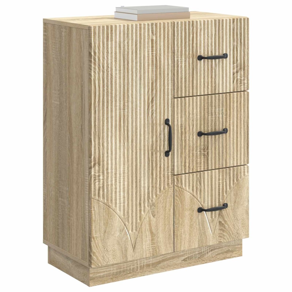 vidaXL Πλαϊνό γραφείο με συρτάρι Sonoma Δρυς 66 x 34,5 x 87 εκ.