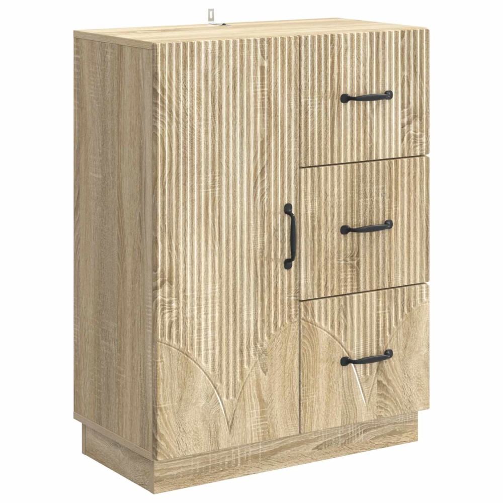 vidaXL Πλαϊνό γραφείο με συρτάρι Sonoma Δρυς 66 x 34,5 x 87 εκ.