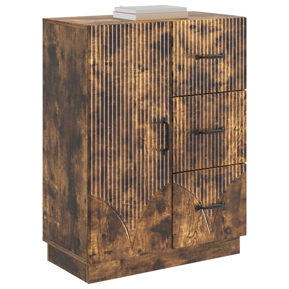 vidaXL Πλαϊνό γραφείο Καπνισμένο Ξύλο Δρυός 66 x 34,5 x 87 εκ.