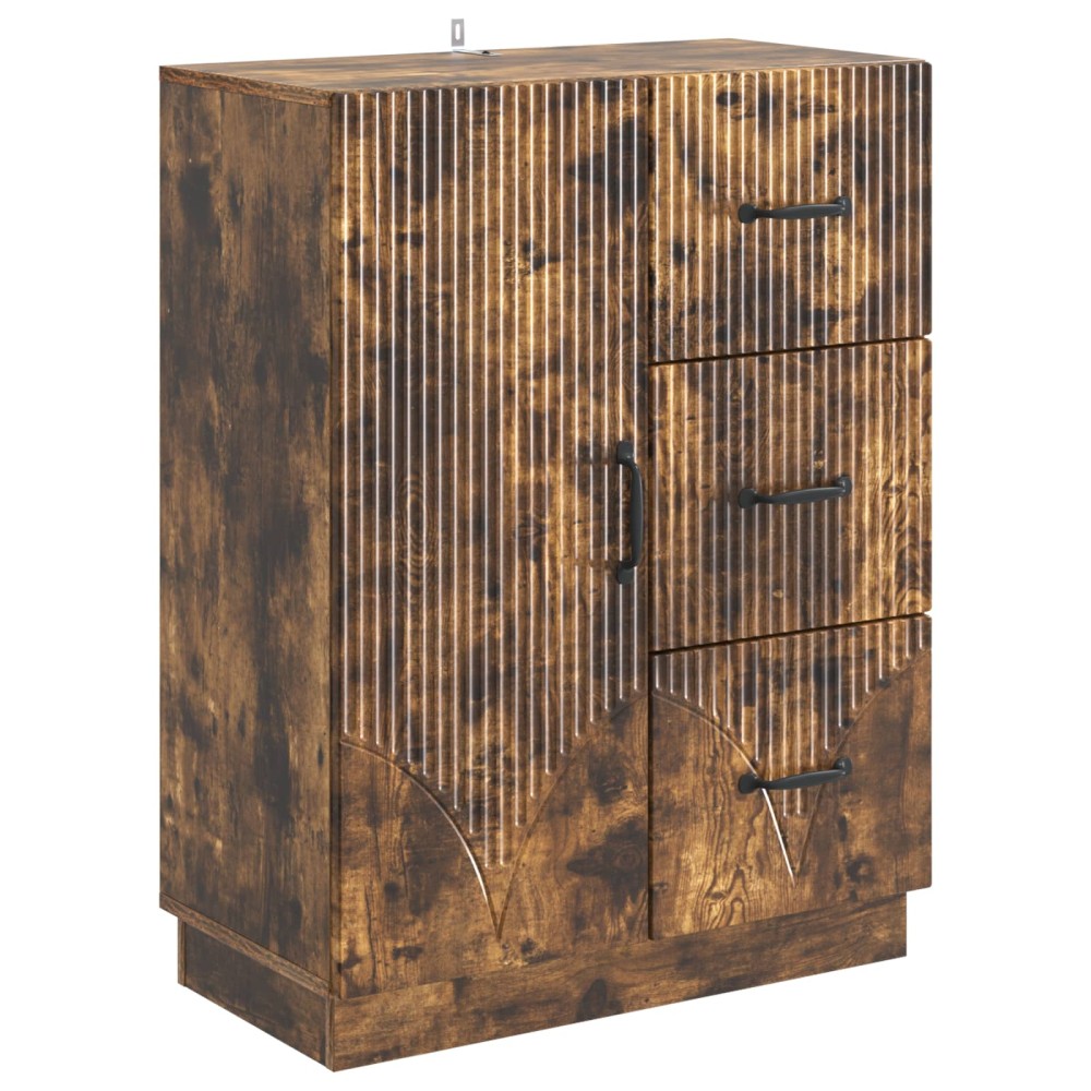 vidaXL Πλαϊνό γραφείο Καπνισμένο Ξύλο Δρυός 66 x 34,5 x 87 εκ.