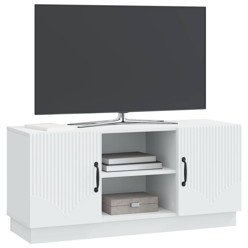 vidaXL Ντουλάπι TV Λευκό 102 x 34,5 x 47 εκ Επεξεργασμένο Ξύλο