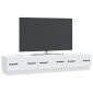 vidaXL Ντουλάπι TV Λευκό 147 x 34,5 x 27 εκ Επεξεργασμένο Ξύλο