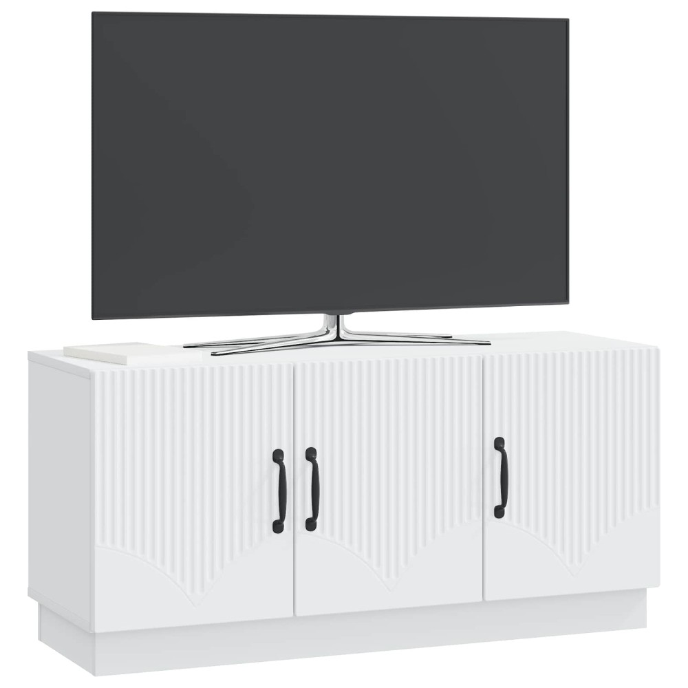 vidaXL Ντουλάπι TV Λευκό 99 x 34,5 x 47 εκ Επεξεργασμένο Ξύλο