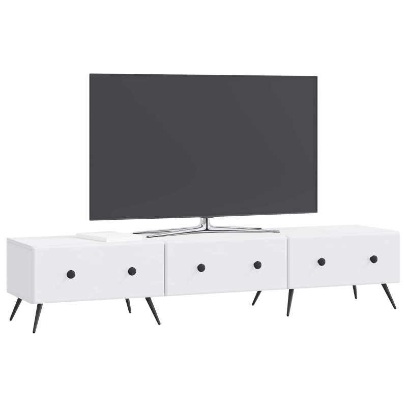 vidaXL Ντουλάπι TV Λευκό 147 x 34,5 x 30 εκ Επεξεργασμένο Ξύλο