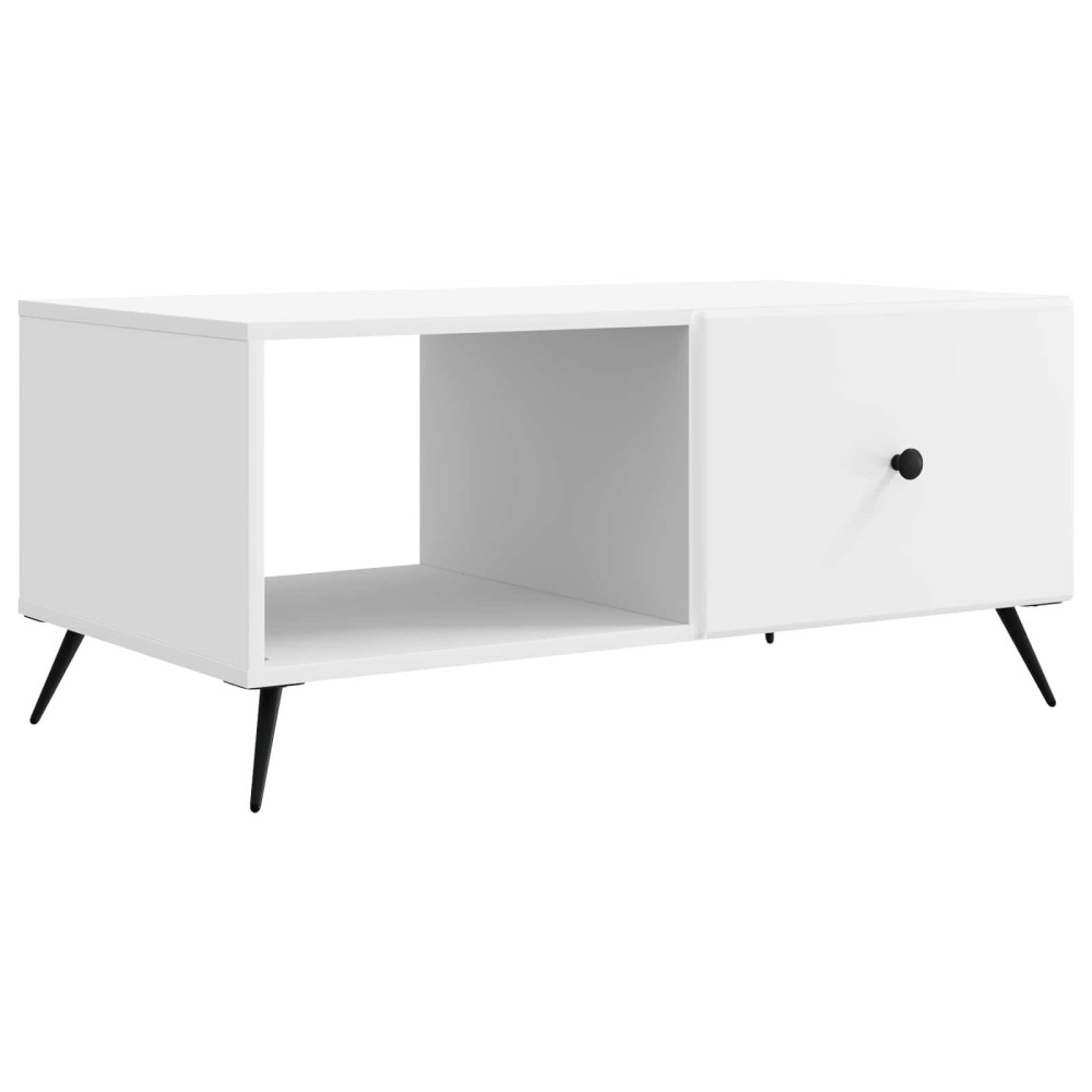 vidaXL Τραπεζάκι σαλονιού Λευκό 90 x 50 x 40 cm Επεξεργασμένο Ξύλο