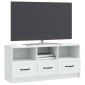 vidaXL Ντουλάπι TV Λευκό 102 x 34,5 x 47 εκ Επεξεργασμένο Ξύλο