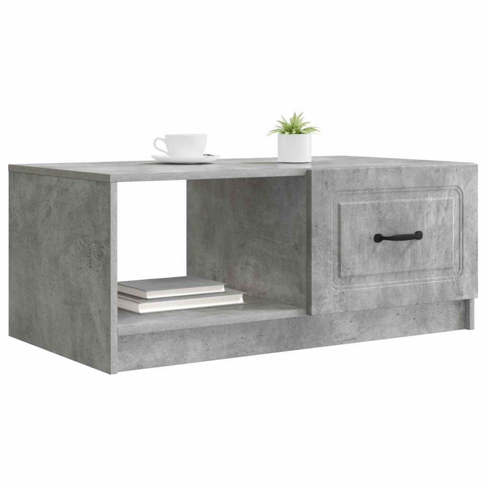 vidaXL Τραπεζάκι σαλονιού Γκρι Σκυροδέματος 90 x 50 x 37 εκ