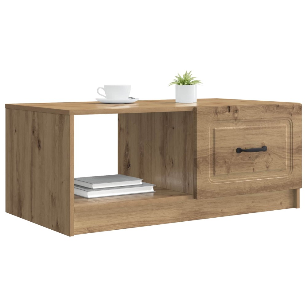 vidaXL Τραπεζάκι σαλονιού Artisan Δρυς 90 x 50 x 37 εκ