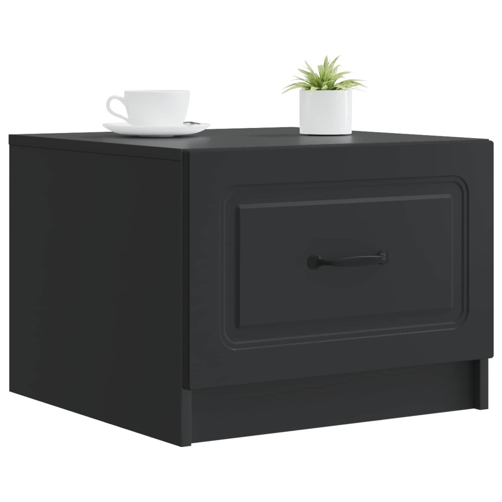 vidaXL Τραπεζάκι σαλονιού Μαύρο 49 x 50 x 37 εκ. Επεξεργασμένο Ξύλο