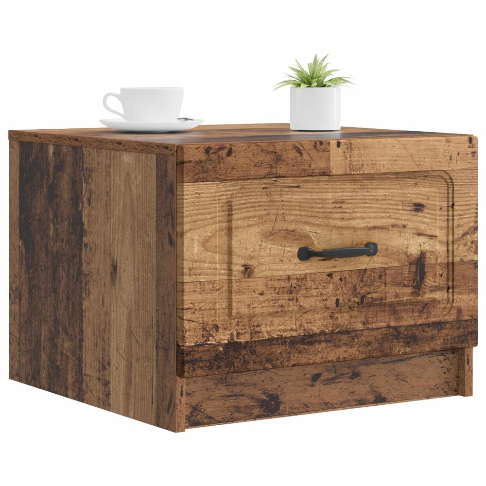 vidaXL Τραπεζάκι σαλονιού με συρτάρι Παλαιωμένο ξύλο 49 x 50 x 37 εκ.