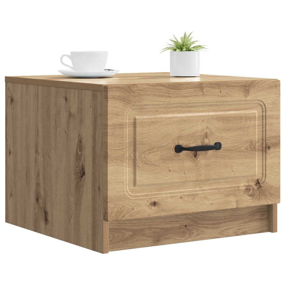 vidaXL Τραπεζάκι σαλονιού με συρτάρι Artisan Δρυς 49 x 50 x 37 εκ.