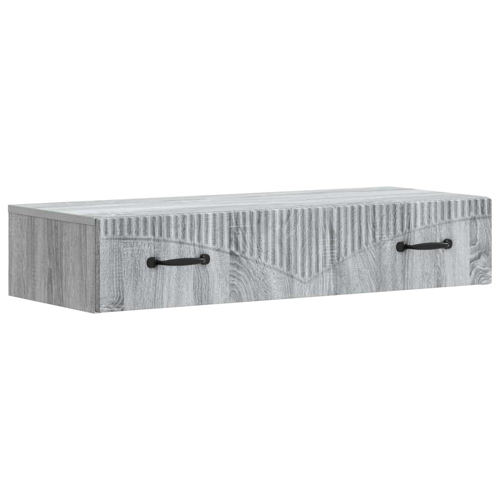 vidaXL Τραπεζάκι Τοίχου Γκρι Sonoma 87,5 x 34,5 x 17 εκ.