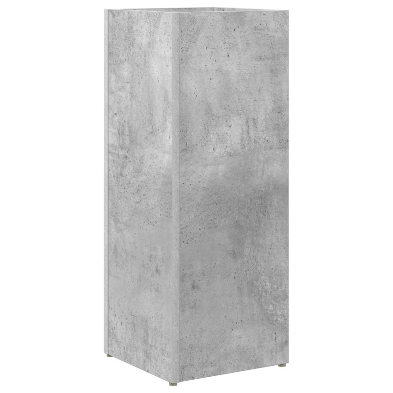 vidaXL Σχέδιο & βάση αποθήκευσης Σκυρόδεμα Γκρι 25 x 24,5 x 64 εκ.