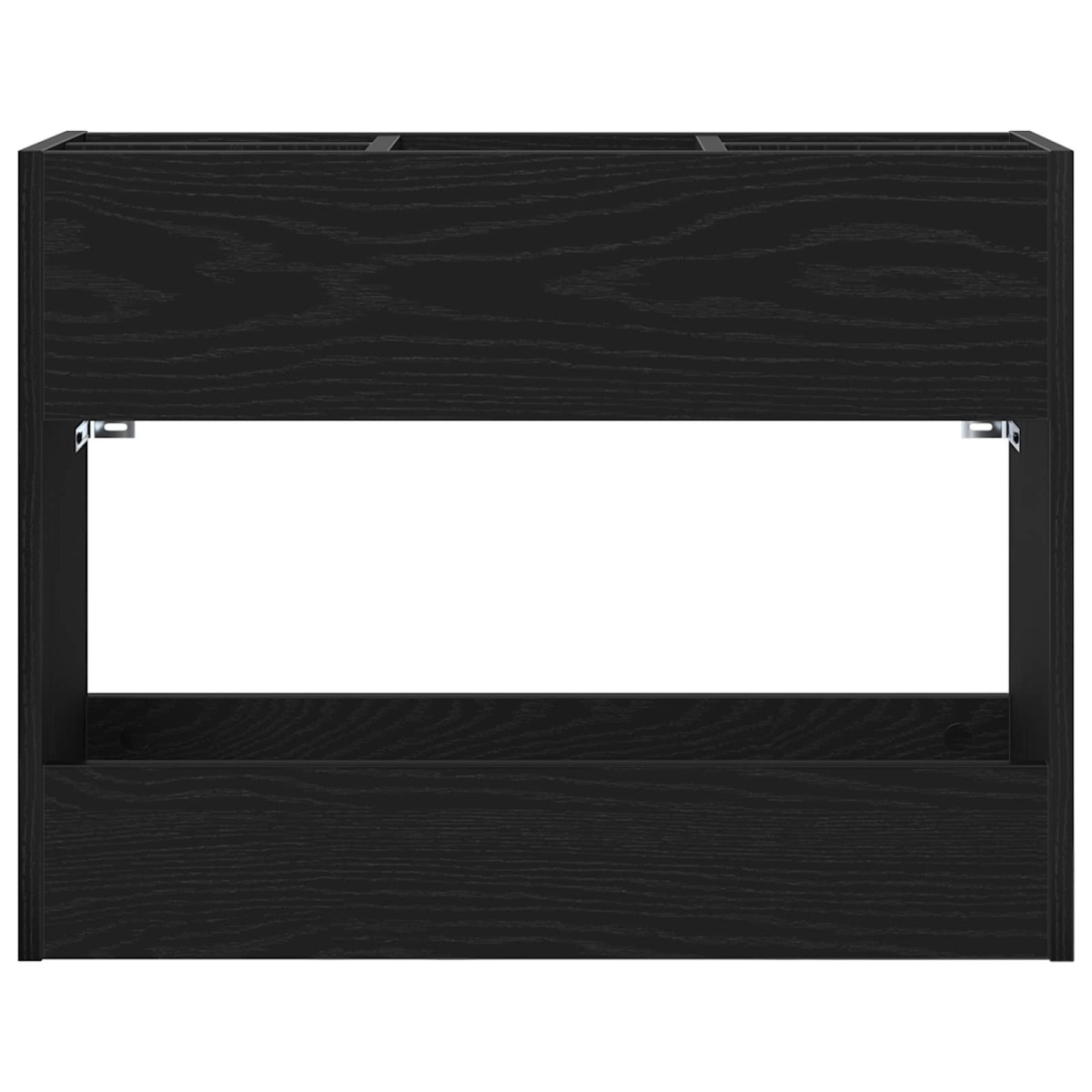 vidaXL Σχέδιο & βάση αποθήκευσης Μαύρη Οξυά 65 x 24 x 50 εκ