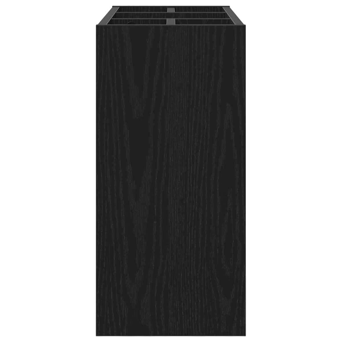 vidaXL Σχέδιο & βάση αποθήκευσης Μαύρη Οξυά 65 x 24 x 50 εκ