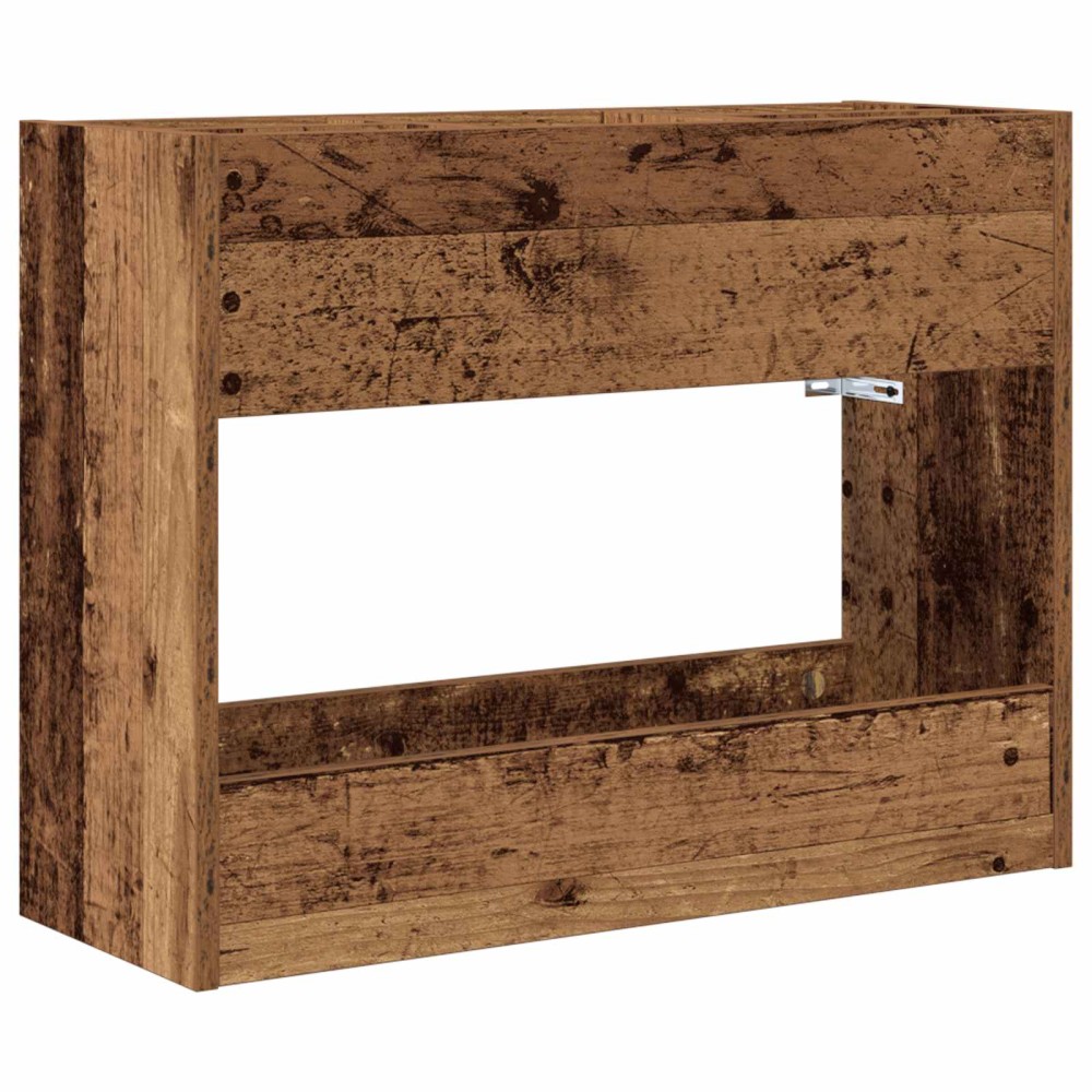 vidaXL Σχέδιο & βάση αποθήκευσης Παλιό ξύλο 65 x 24 x 50 εκ