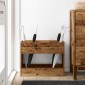 vidaXL Σχέδιο & βάση αποθήκευσης Παλιό ξύλο 65 x 24 x 50 εκ