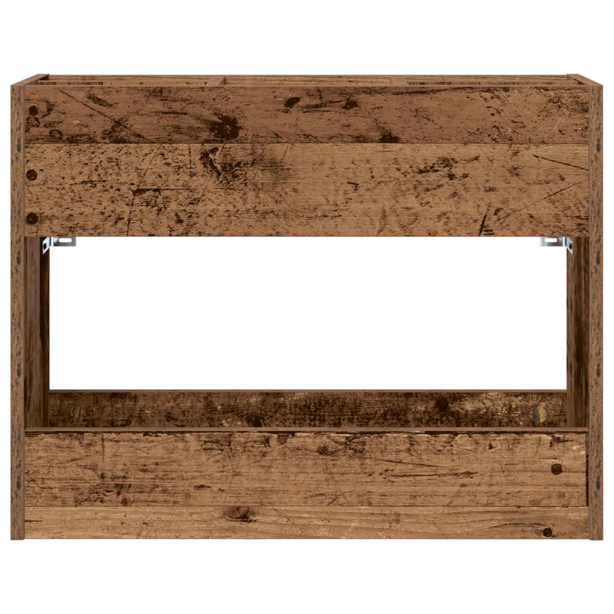 vidaXL Σχέδιο & βάση αποθήκευσης Παλιό ξύλο 65 x 24 x 50 εκ