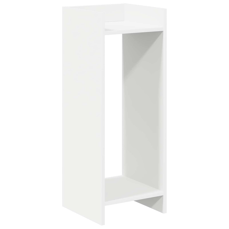 vidaXL Βάση φυτών Λευκός 30 x 30 x 80 cm Μηχανικά επεξεργασμένο ξύλο
