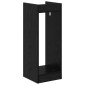 vidaXL Βάση φυτών Μαύρη Δρυς 30 x 30 x 80 cm