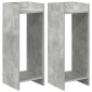 vidaXL Βάση φυτών 2 τμχ. Σκυρόχρωμο Γκρι 30 x 30 x 80 cm