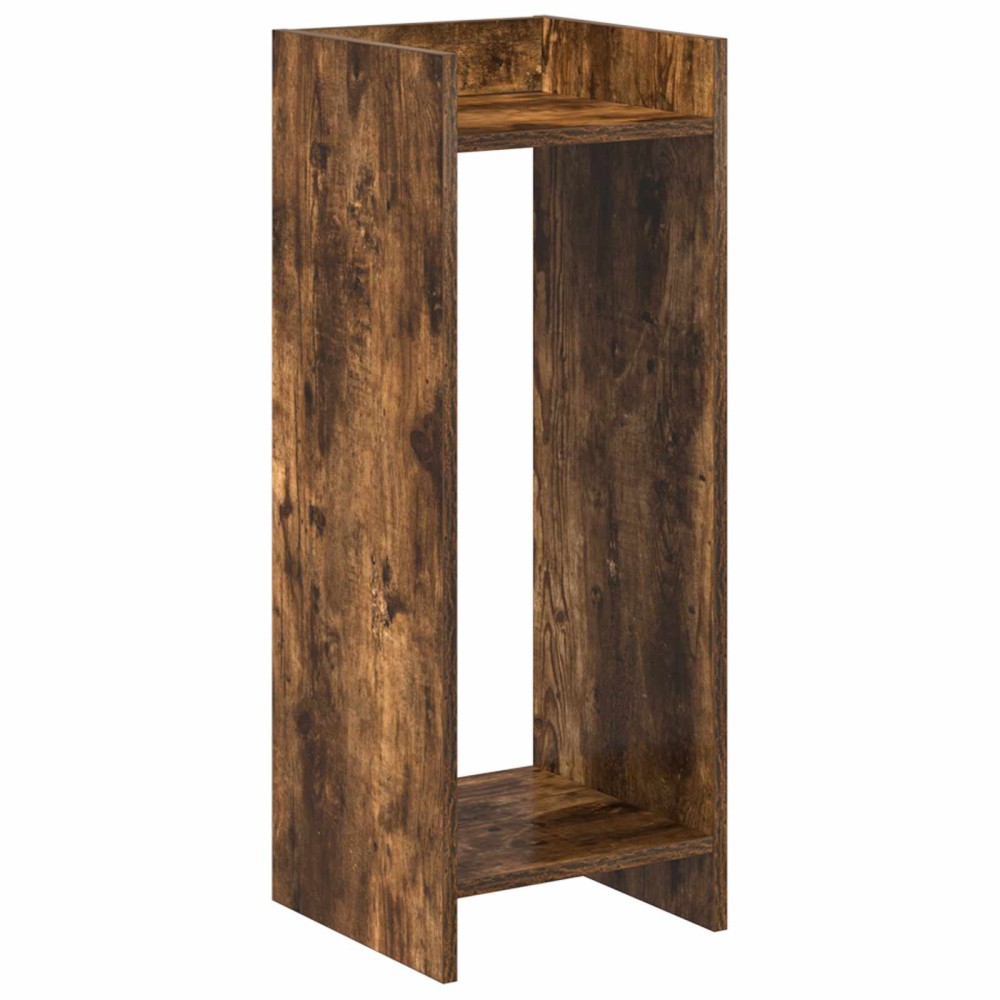 vidaXL Βάση φυτών Καπνιστή Δρυς 30 x 30 x 80 cm