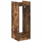 vidaXL Βάση φυτών Καπνιστή Δρυς 30 x 30 x 80 cm