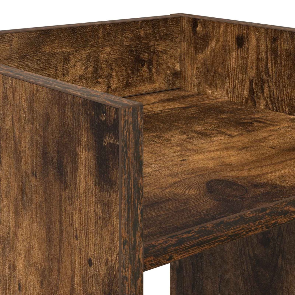 vidaXL Βάση φυτών Καπνιστή Δρυς 30 x 30 x 60 cm