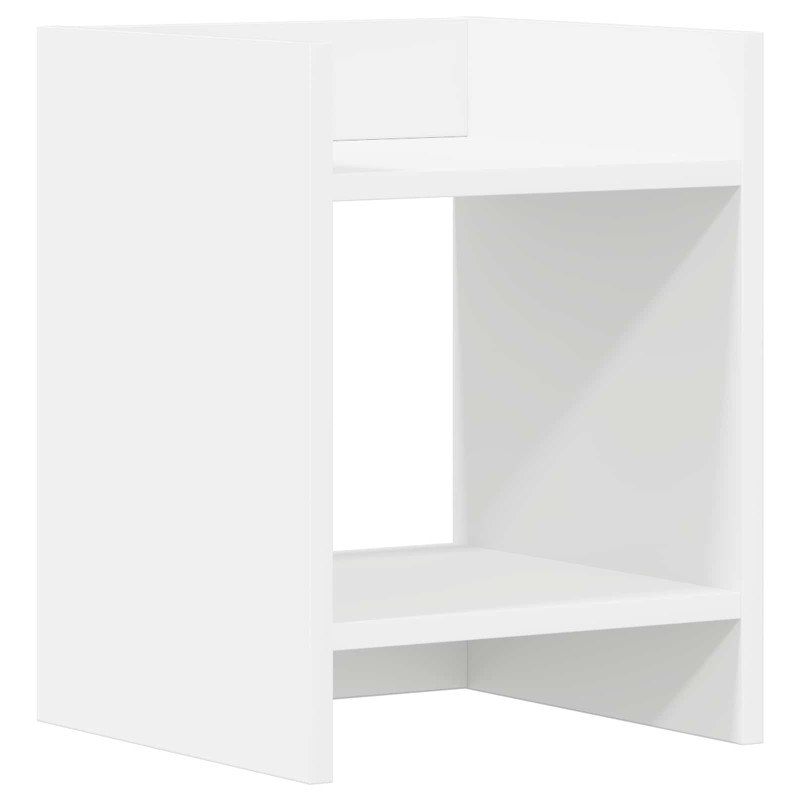 vidaXL Βάση φυτών Λευκός 30 x 30 x 40 cm Μηχανικά επεξεργασμένο ξύλο
