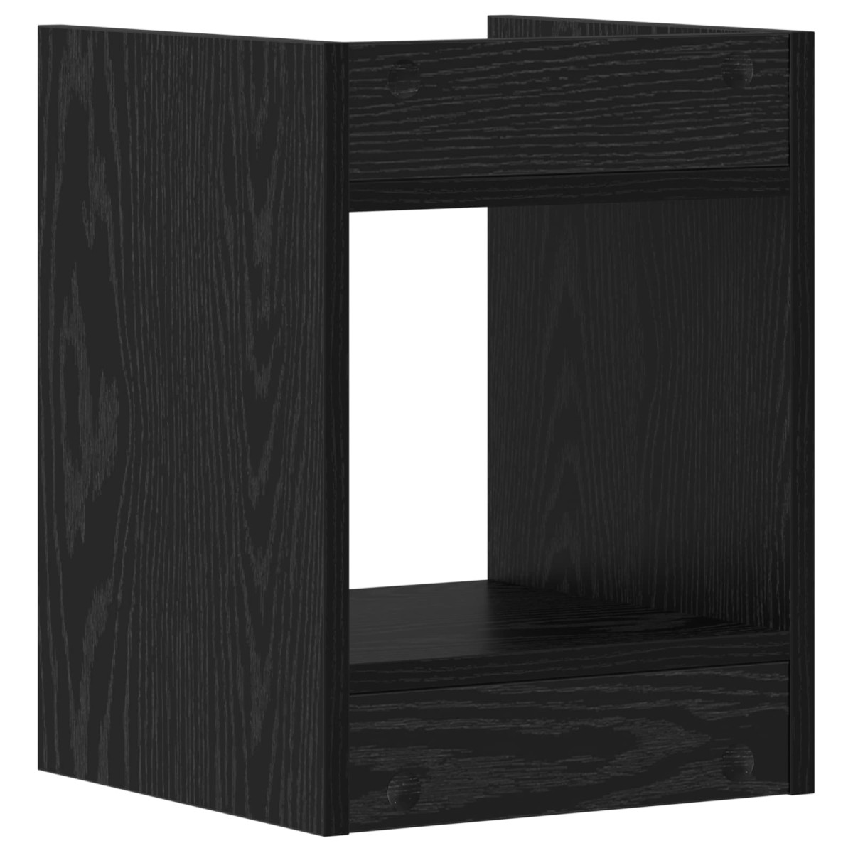 vidaXL Βάση φυτών Μαύρη Δρυς 30 x 30 x 40 cm