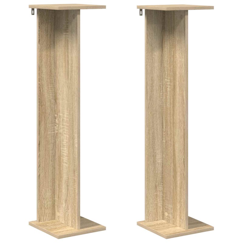 vidaXL Βάση φυτών 2 τμχ. Δρύς Sonoma 25 x 25,5 x 100,5 εκ.