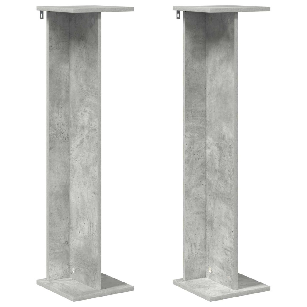 vidaXL Βάση φυτών 2 τμχ. Σκυρόχρωμο Γκρι 25 x 25,5 x 100,5 εκ.