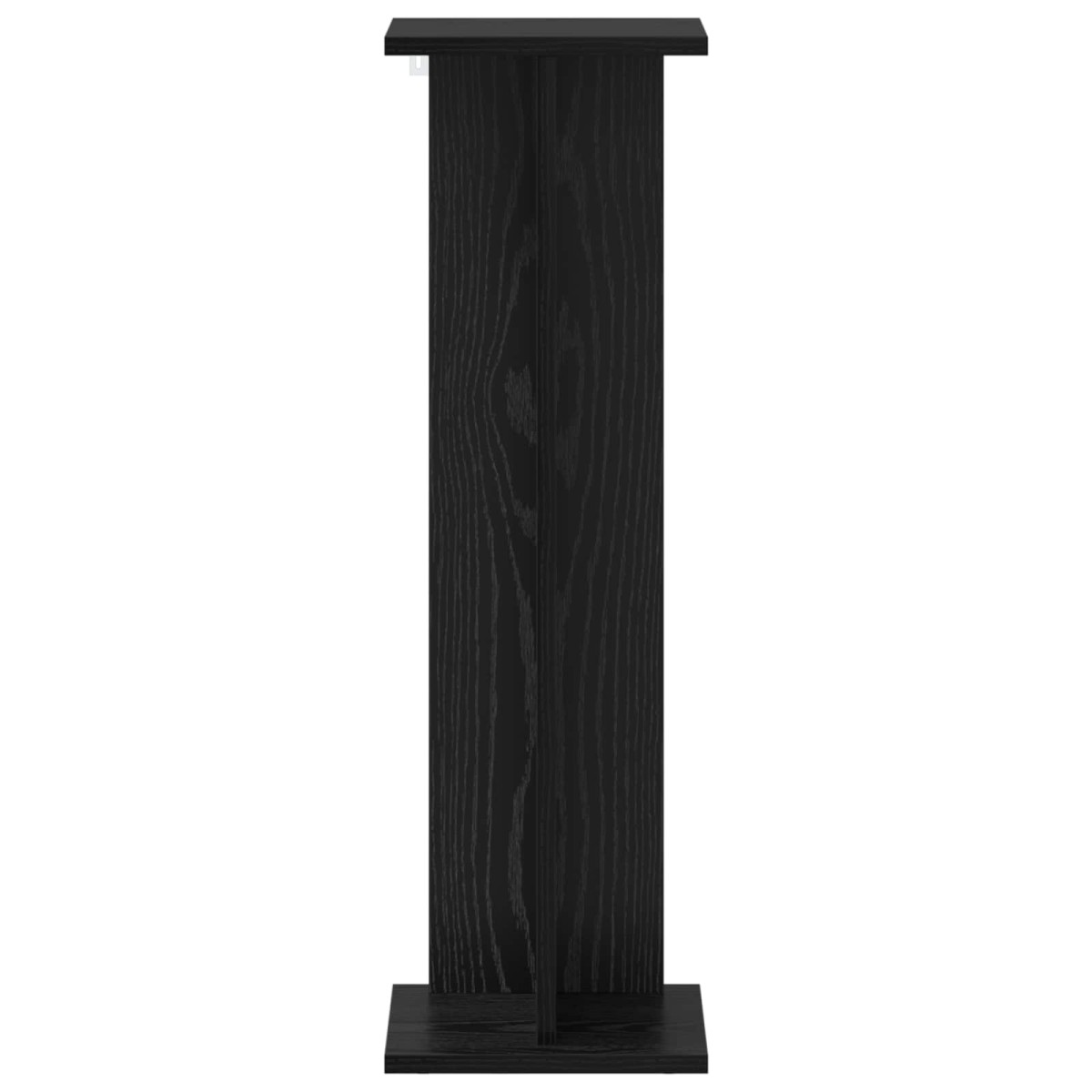 vidaXL Βάση φυτών Μαύρη Δρυς 25 x 25,5 x 80,5 εκ.